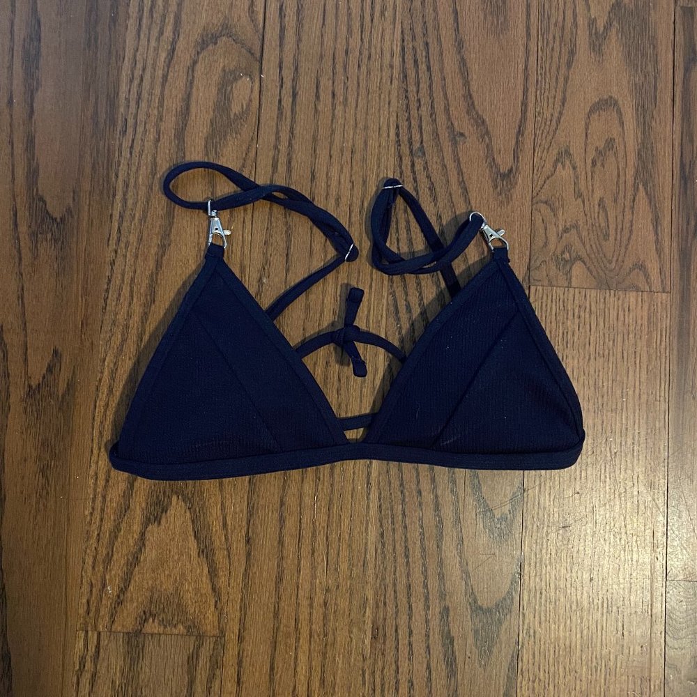 Navy Bikini Top